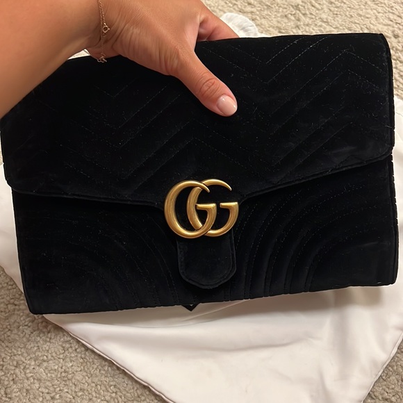 Gucci Marmont velvet clutch bag - Picture 7 of 7